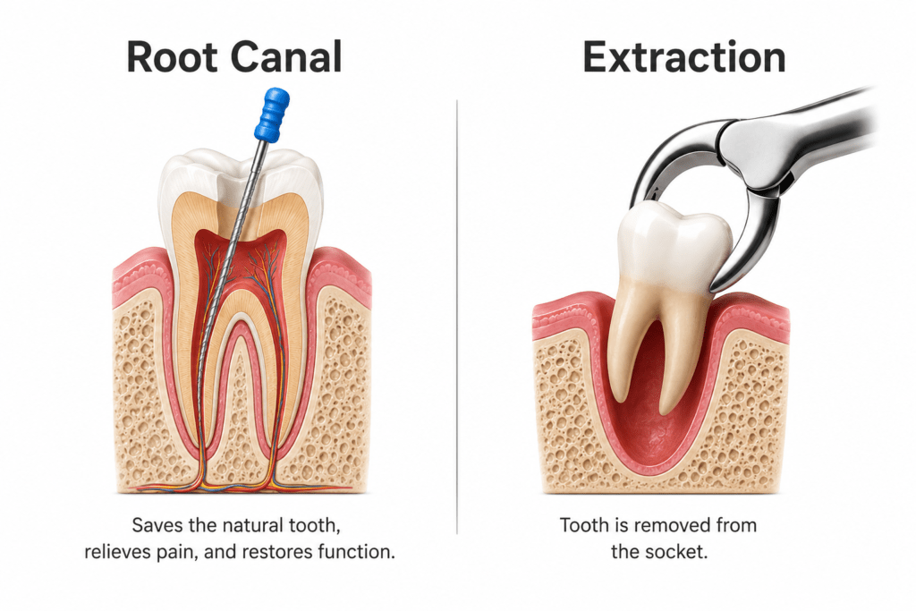 Root Canal vs. Extraction